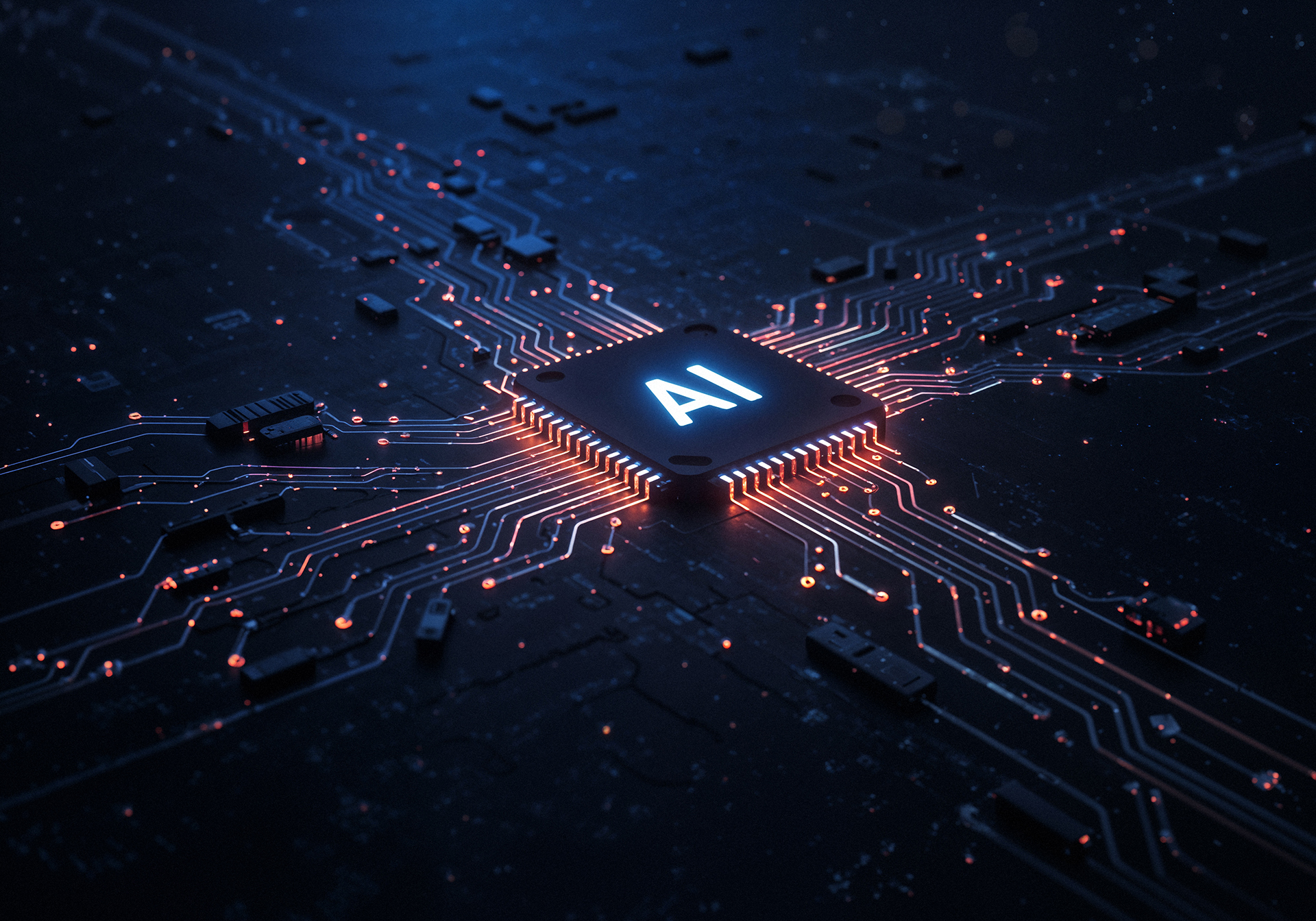el-chip-de-ia-futurista-en-la-placa-de-circuitos